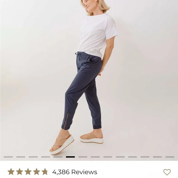 Albion Fit Navy/Denim Blue Jetsetters Joggers NWOT - Picture 5 of 9